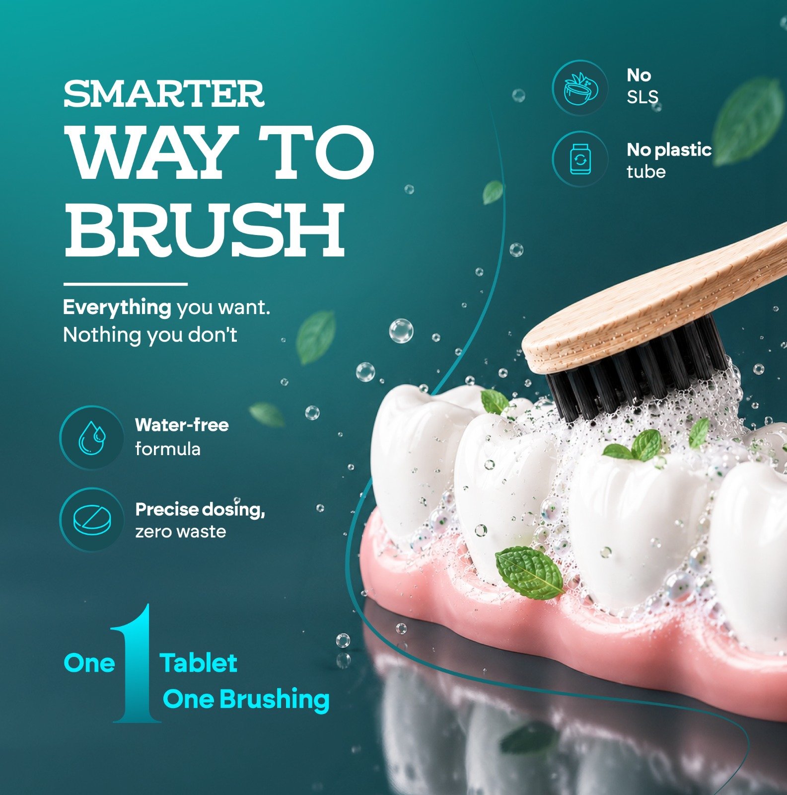 Smarter Way to Brush toothpaste tablets